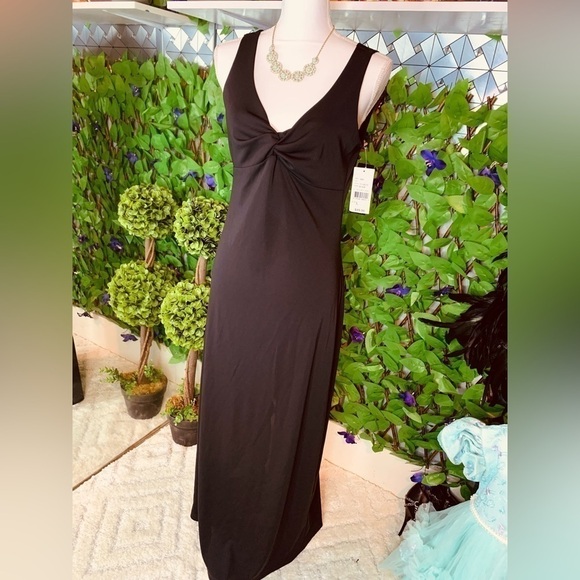 NWT Byer Too California Sleeveless Black Large Dress Long Maxi fit like S/M - Picture 3 of 11